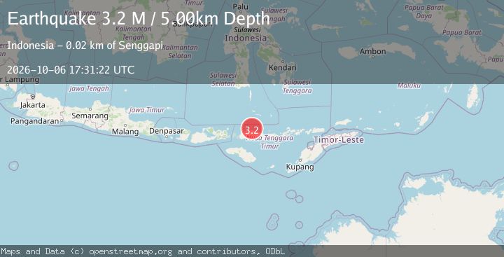 Map of Flores Region, Indonesia