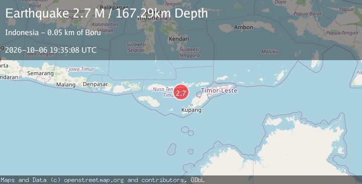 Map of Flores Region, Indonesia