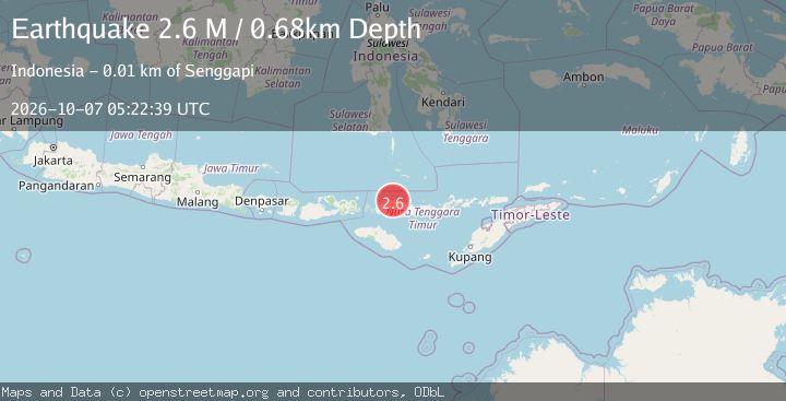 Map of Flores Region, Indonesia
