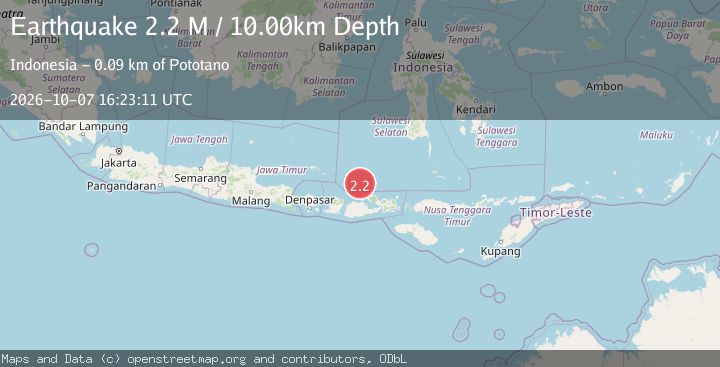 Map of Bali Sea