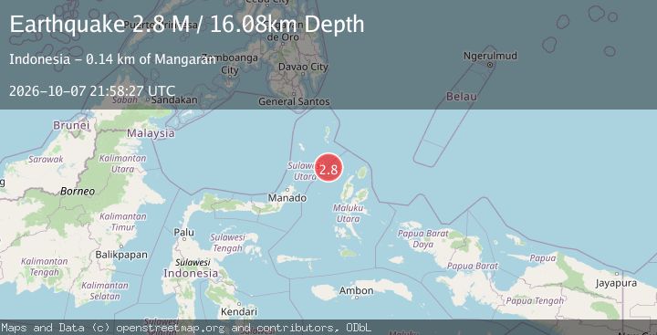 Map of Northern Molucca Sea