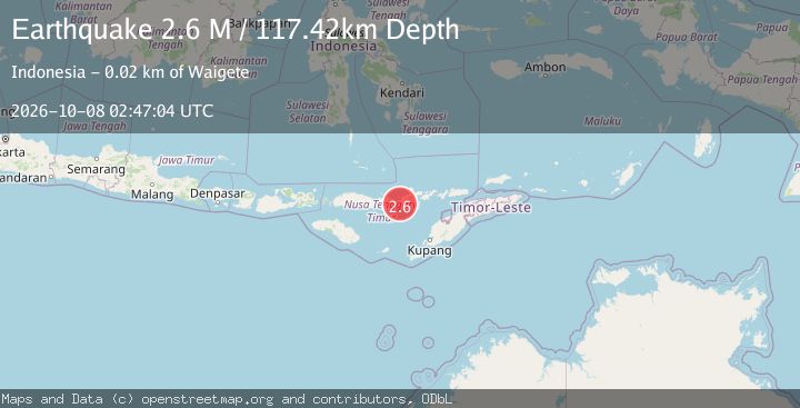 Map of Flores Region, Indonesia