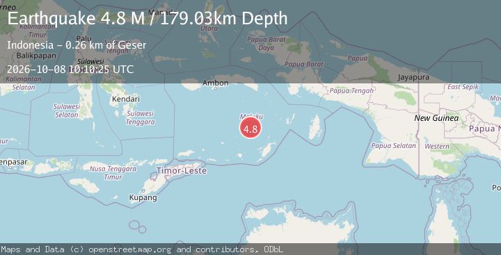 Map of Banda Sea