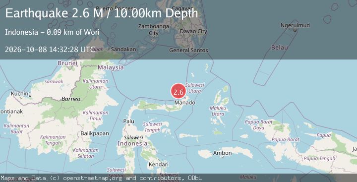 Map of Celebes Sea