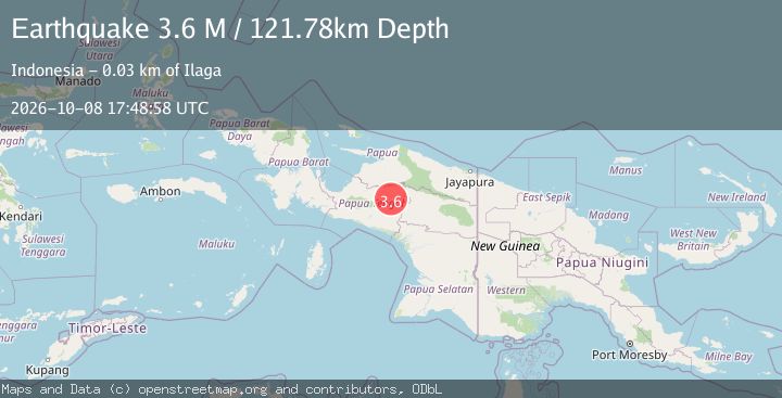 Map of West Papua, Indonesia