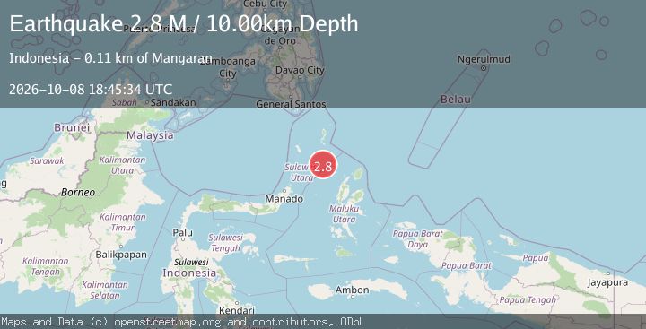 Map of Northern Molucca Sea