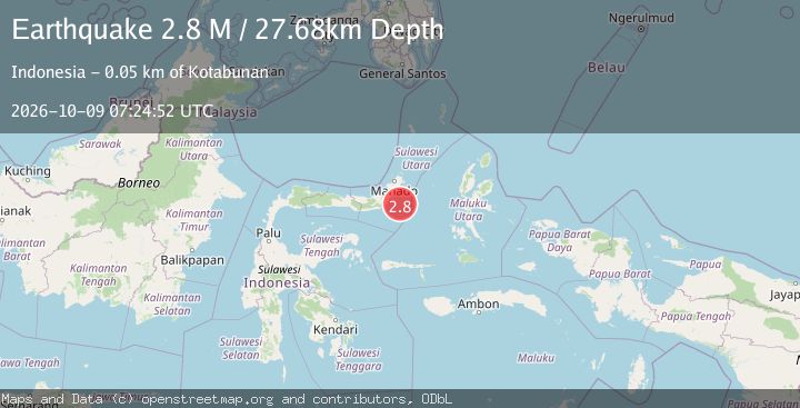 Map of Northern Molucca Sea