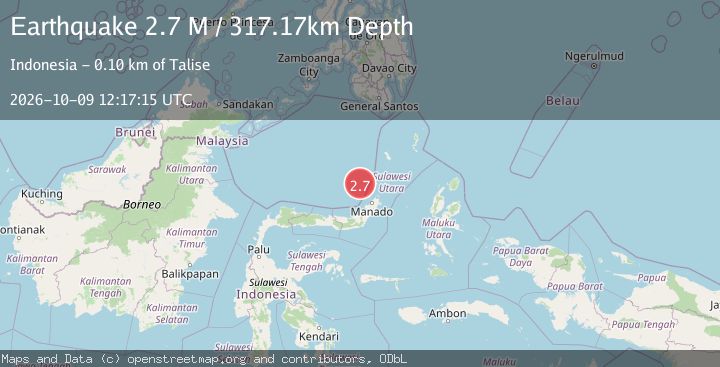 Map of Celebes Sea