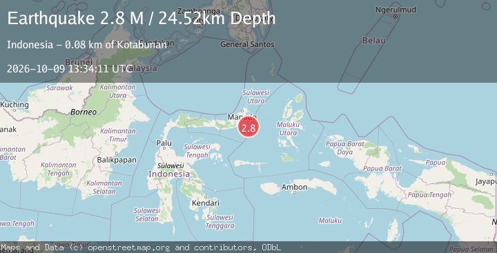 Map of Northern Molucca Sea