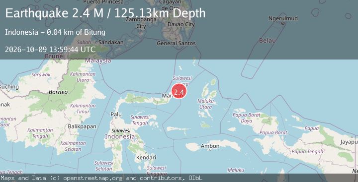 Map of Northern Molucca Sea