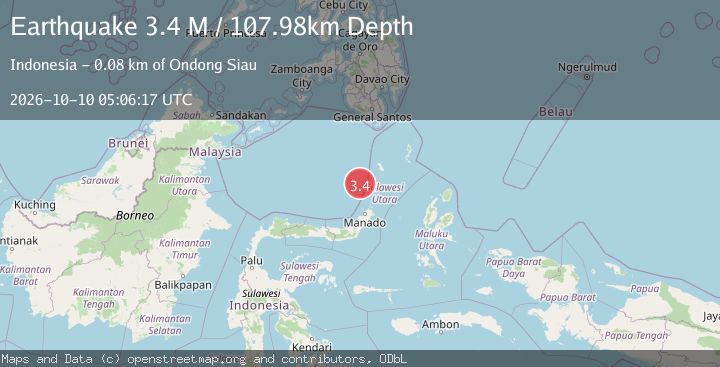 Map of Celebes Sea