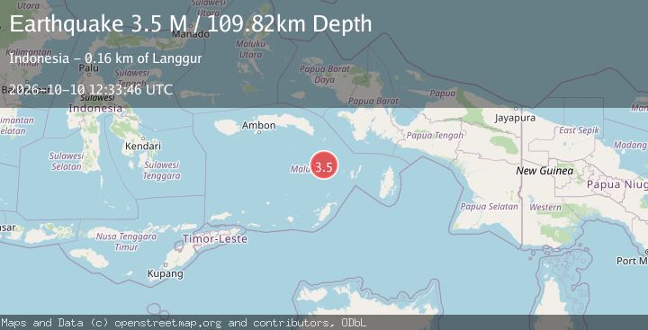 Map of Banda Sea