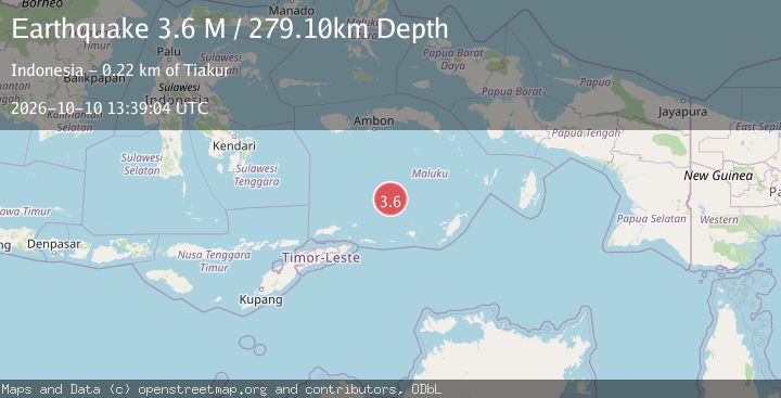 Map of Banda Sea