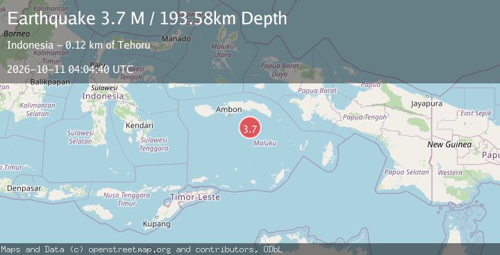Map of Banda Sea