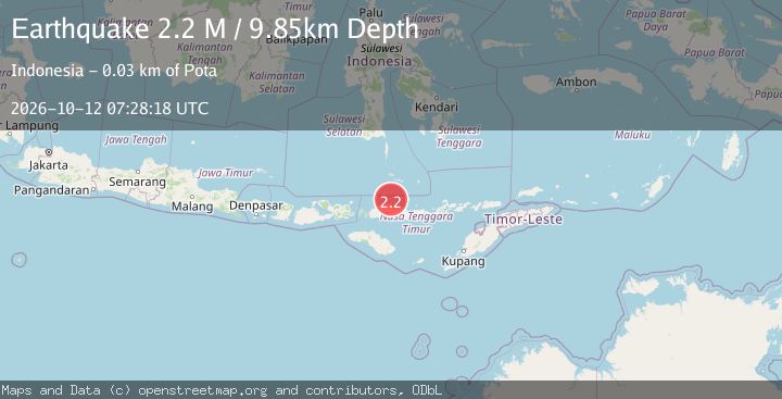 Map of Flores Region, Indonesia