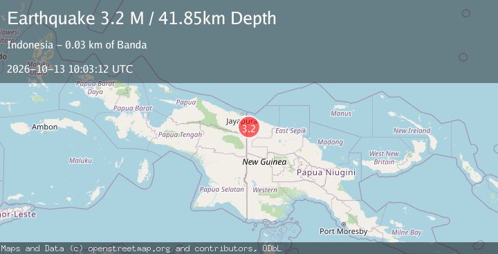 Map of New Guinea, Papua New Guinea
