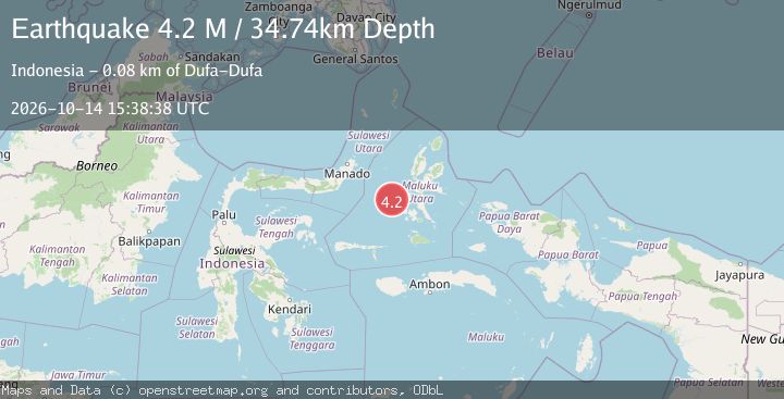 Map of Northern Molucca Sea