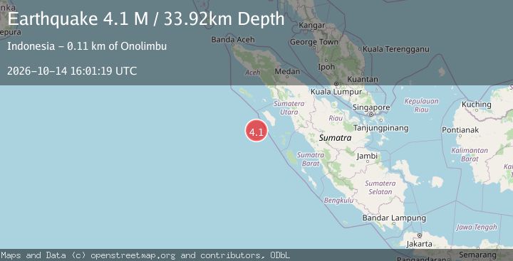 Map of Off West Coast of Northern Sumatra