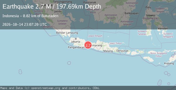 Map of Java, Indonesia