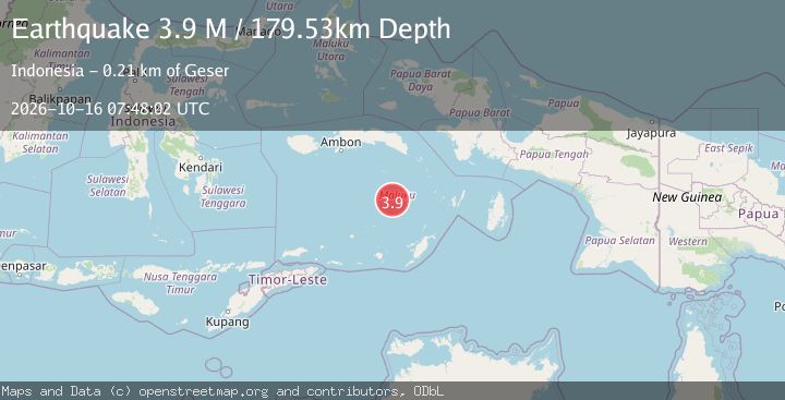 Map of Banda Sea