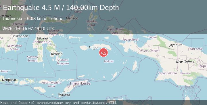 Map of Banda Sea