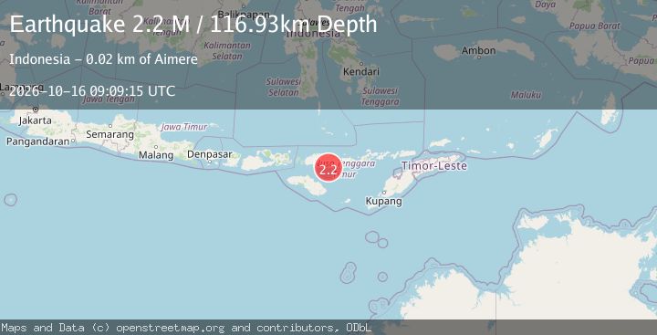 Map of Flores Region, Indonesia