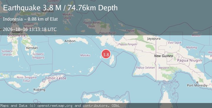 Map of Aru Islands Region, Indonesia