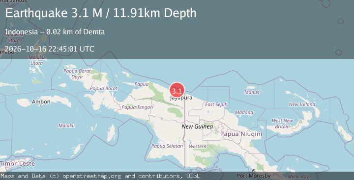 Map of Near North Coast of West Papua