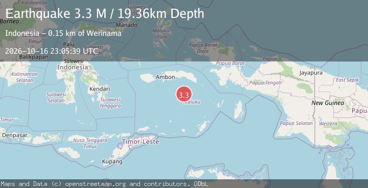 Map of Banda Sea