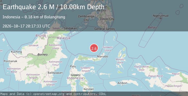 Map of Celebes Sea