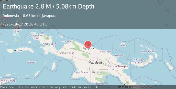Map of Near North Coast of West Papua