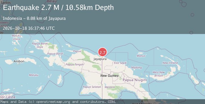 Map of Ninigo Islands Region, Papua New Guinea