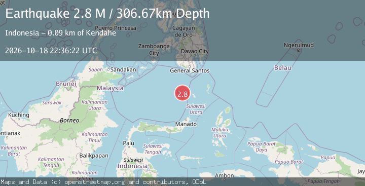 Map of Celebes Sea