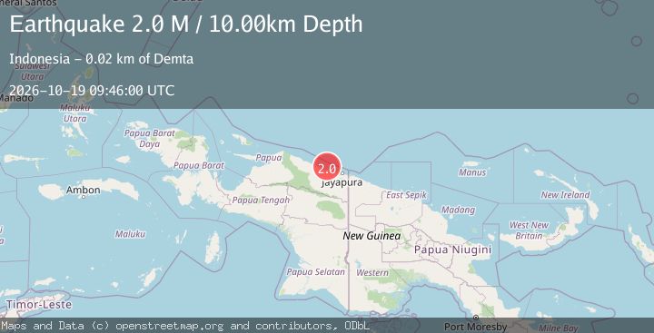 Map of Near North Coast of West Papua