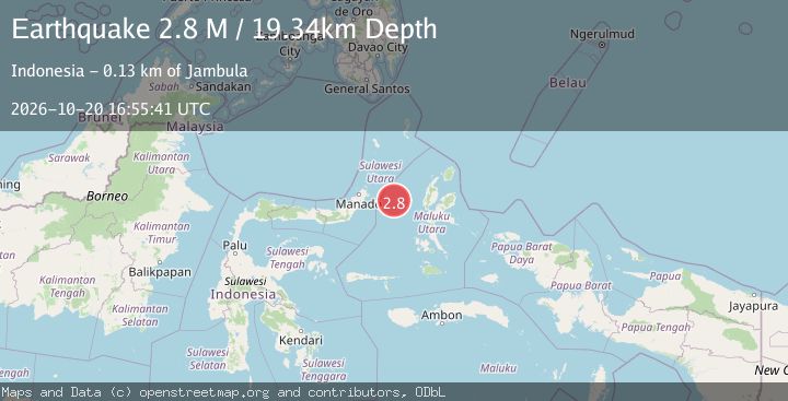 Map of Northern Molucca Sea