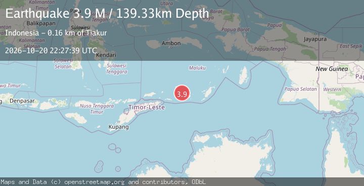 Map of Banda Sea
