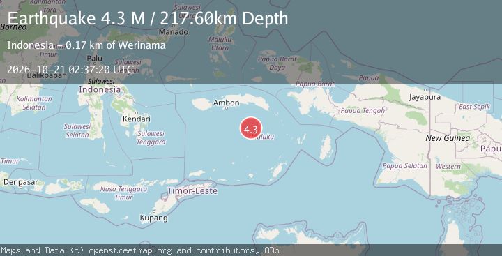 Map of Banda Sea