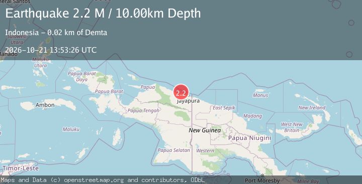 Map of Near North Coast of West Papua