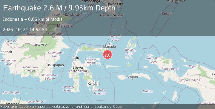 Map of Southern Molucca Sea
