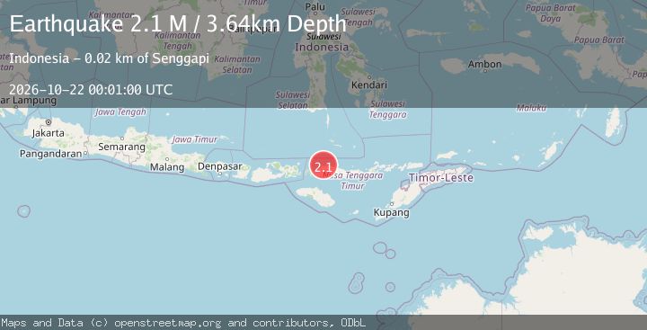 Map of Flores Region, Indonesia