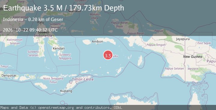 Map of Banda Sea