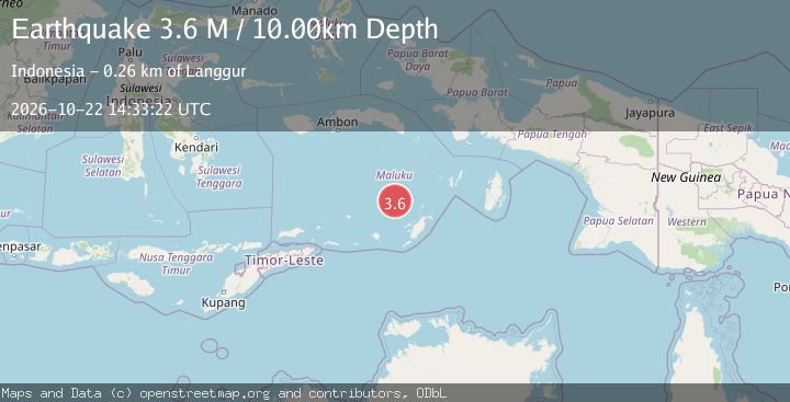 Map of Banda Sea