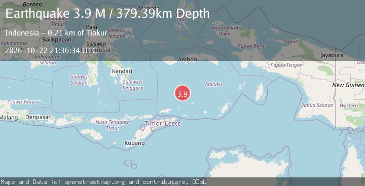 Map of Banda Sea