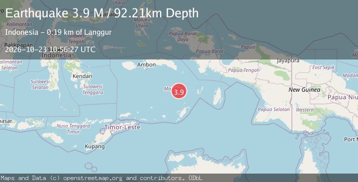 Map of Banda Sea
