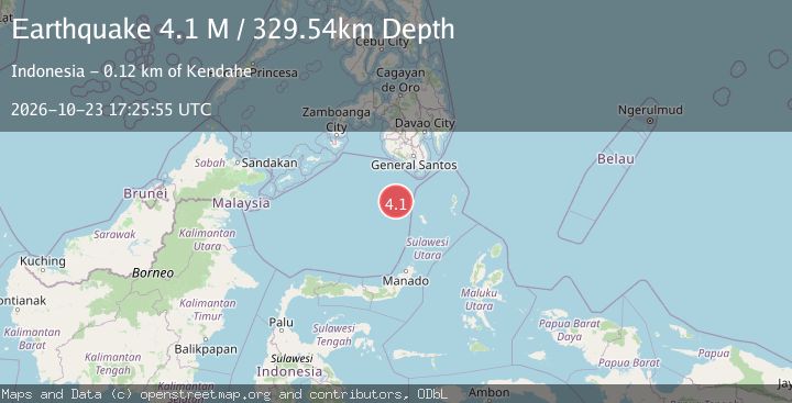 Map of Celebes Sea