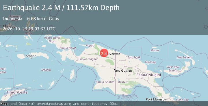 Map of Near North Coast of West Papua