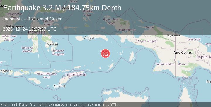 Map of Banda Sea