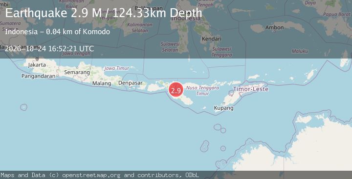 Map of Flores Region, Indonesia