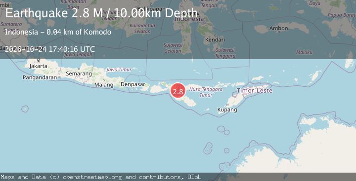 Map of Flores Region, Indonesia
