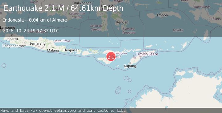 Map of Sumba Region, Indonesia